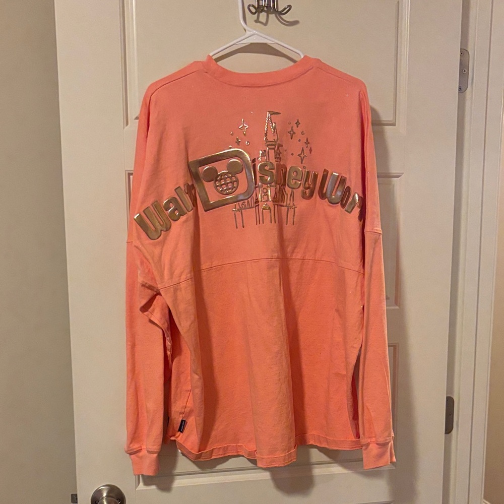Disney Coral Long-Sleeve Spirit Jersey. Like New!! - Picture 2 of 4